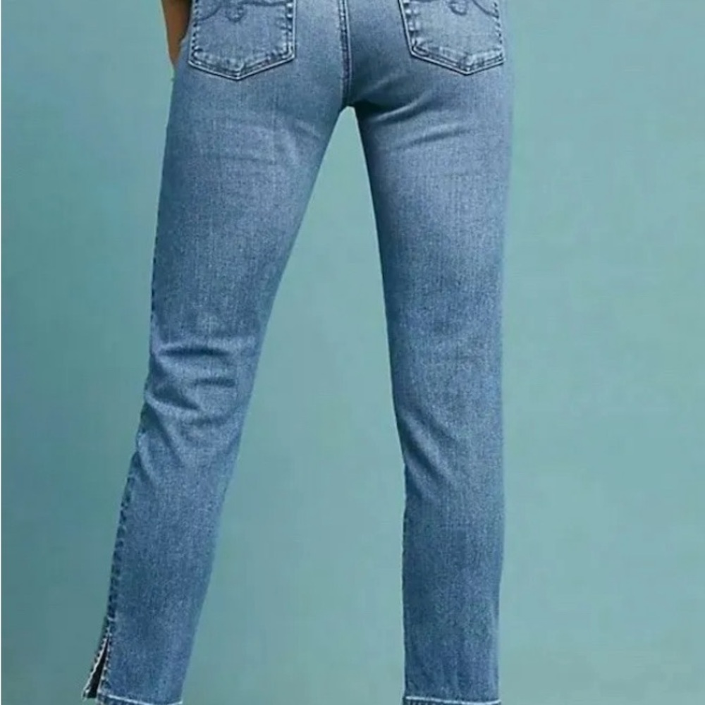 NWOT High rise straight ankle AGAIN Stevie Petite Jeans - Picture 2 of 4